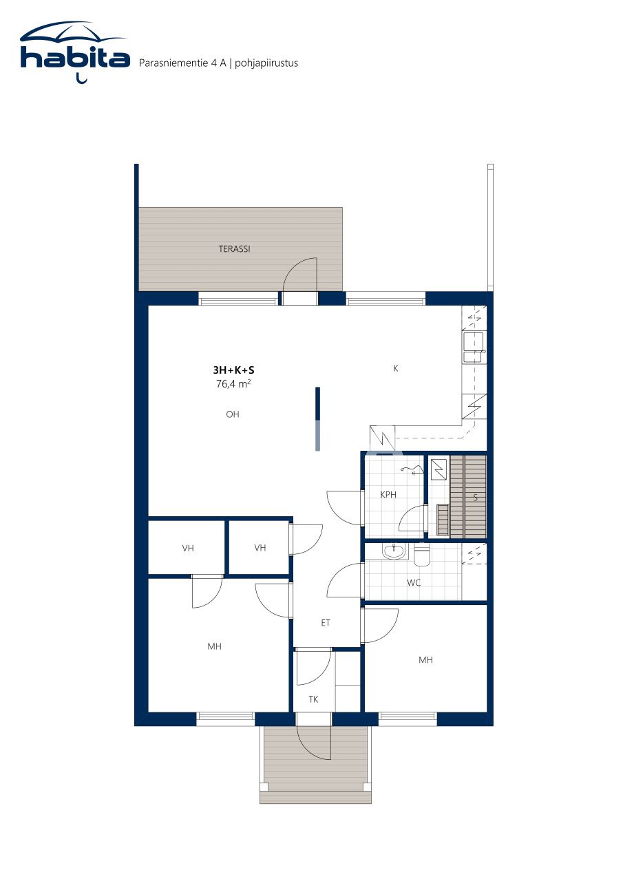 Квартира Торнио, Финляндия, 76.4 м² - фото 2