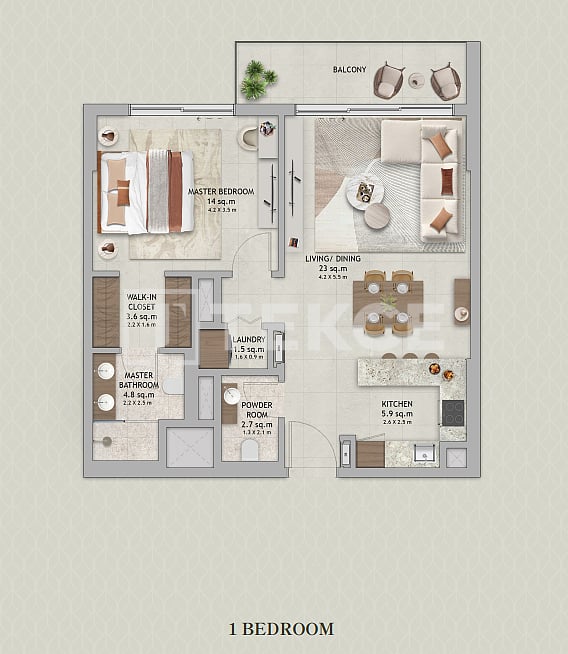 Апартаменты Ледженс, ОАЭ, 231 м² - фото 17