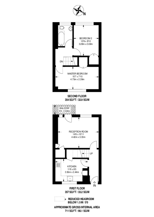 Квартира в Лондоне, Великобритания, 66 м² - фото 6