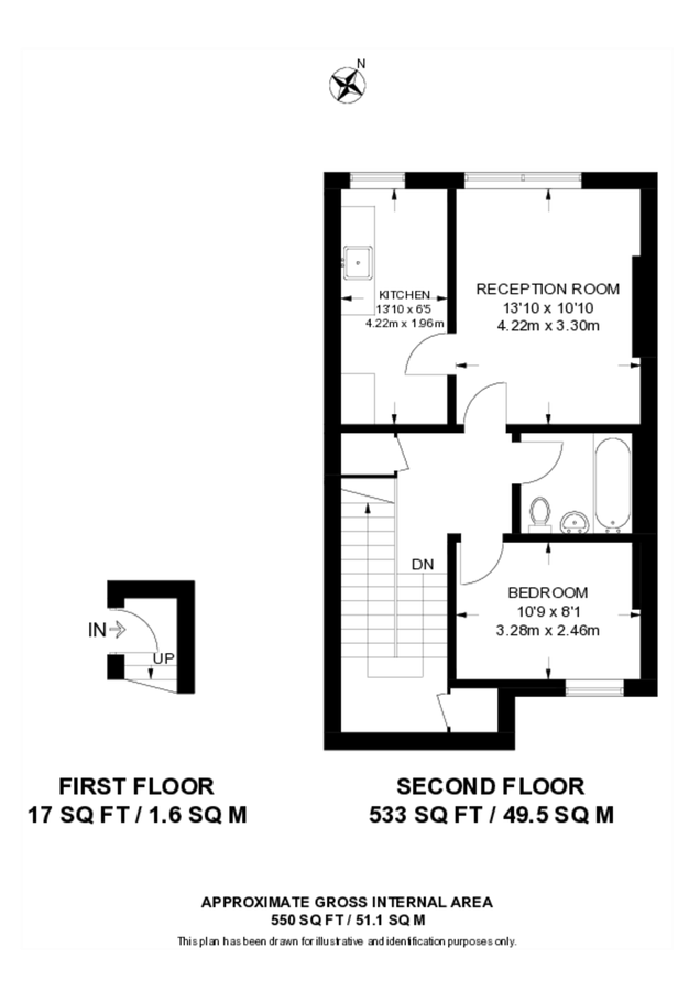 Квартира в Лондоне, Великобритания, 51 м² - фото 6