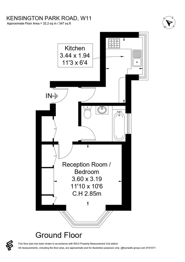 Квартира в Лондоне, Великобритания, 32 м² - фото 6