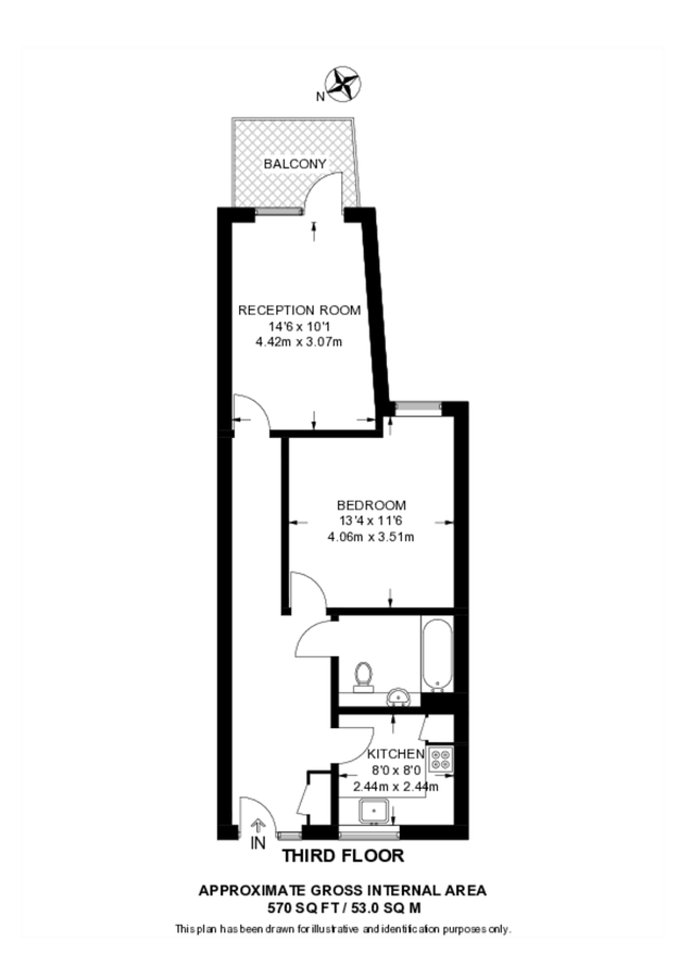 Квартира в Лондоне, Великобритания, 53 м² - фото 7