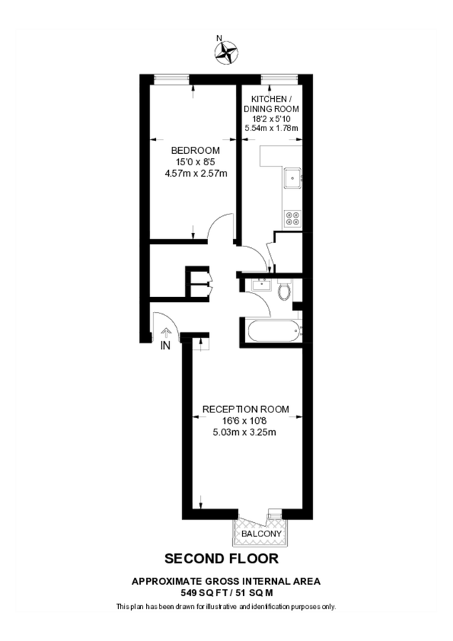 Квартира в Лондоне, Великобритания, 51 м² - фото 7