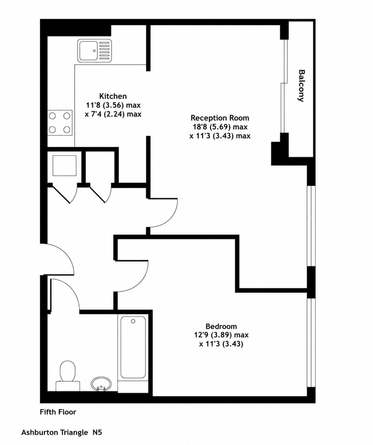 Квартира в Лондоне, Великобритания, 48 м² - фото 7
