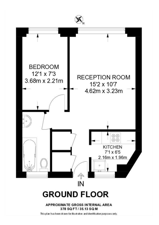 Квартира в Лондоне, Великобритания, 35 м² - фото 7