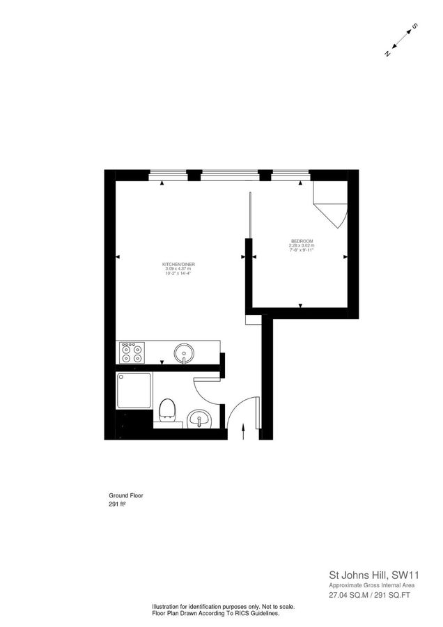 Квартира в Лондоне, Великобритания, 27 м² - фото 8