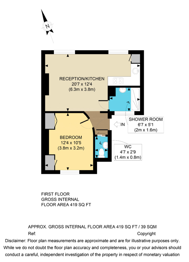 Квартира в Лондоне, Великобритания, 39 м² - фото 8