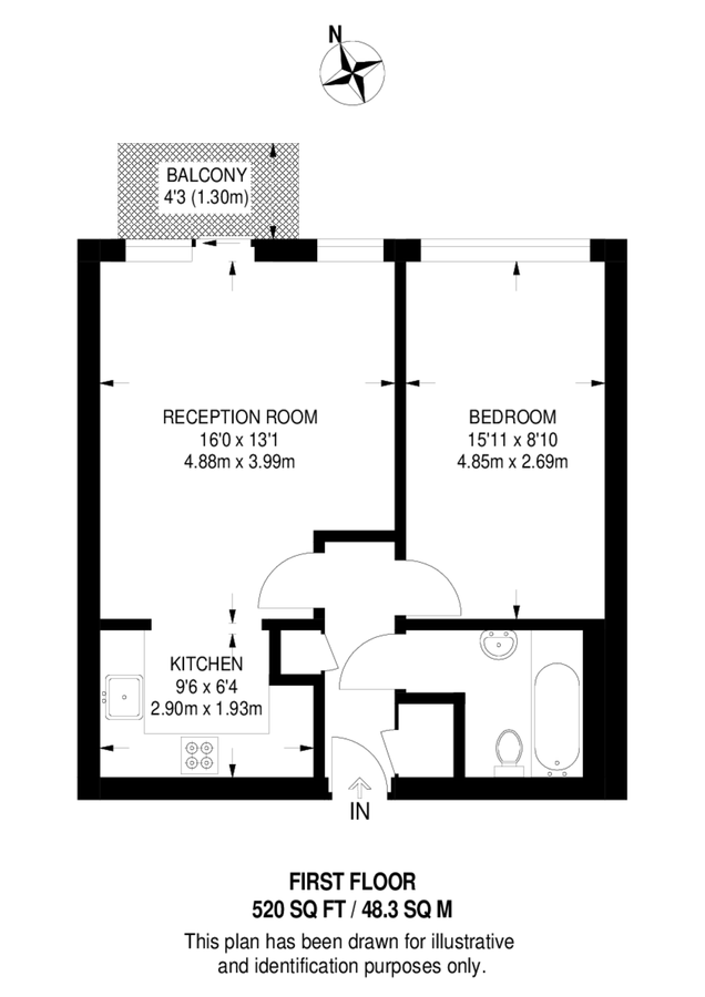 Квартира в Лондоне, Великобритания, 48 м² - фото 8