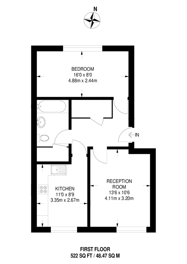 Квартира в Лондоне, Великобритания, 49 м² - фото 8