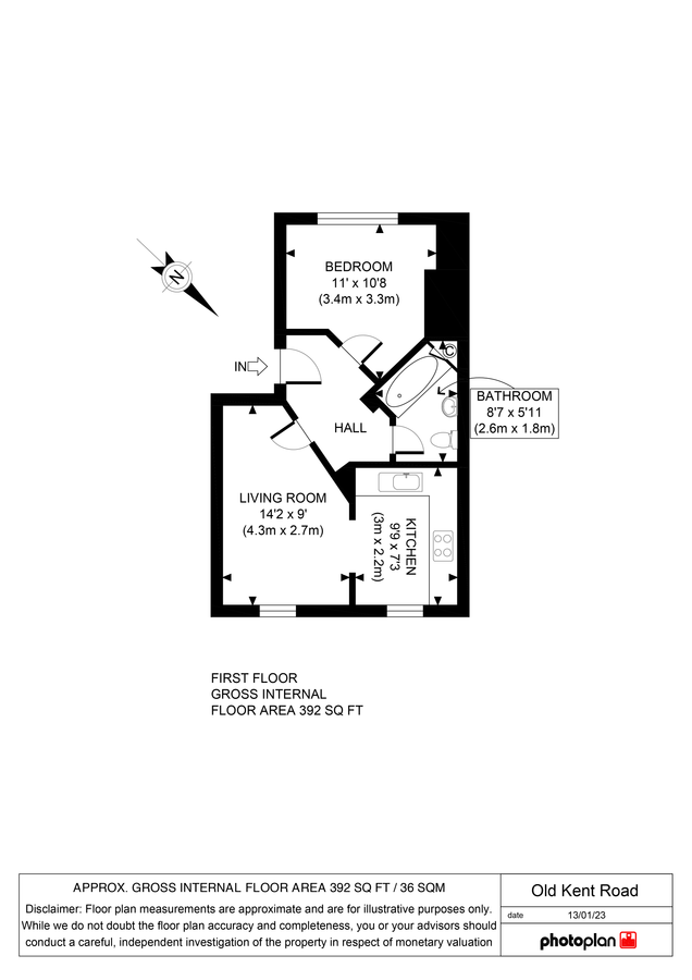 Квартира в Лондоне, Великобритания, 36 м² - фото 8