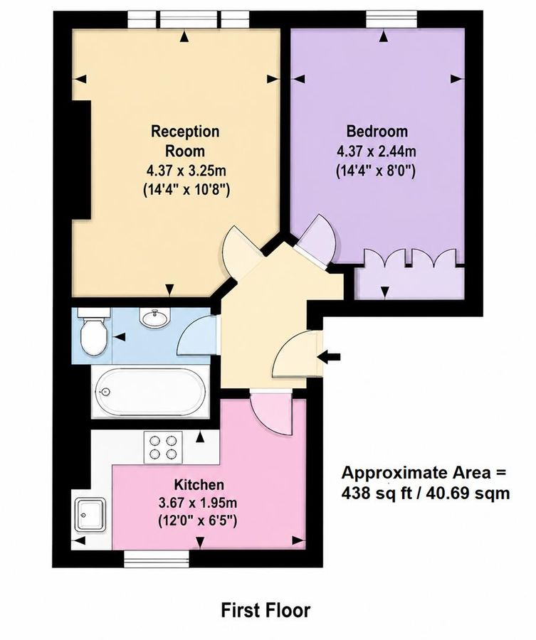 Квартира в Лондоне, Великобритания, 41 м² - фото 8