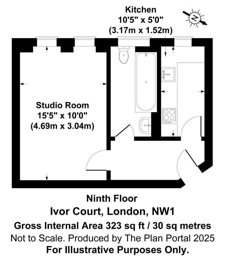 Квартира в Лондоне, Великобритания, 30 м² - фото 9