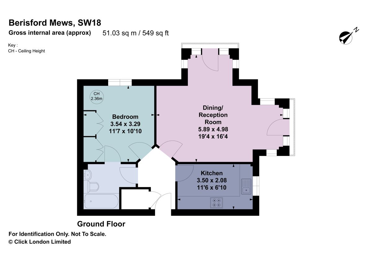 Квартира в Лондоне, Великобритания, 51 м² - фото 9