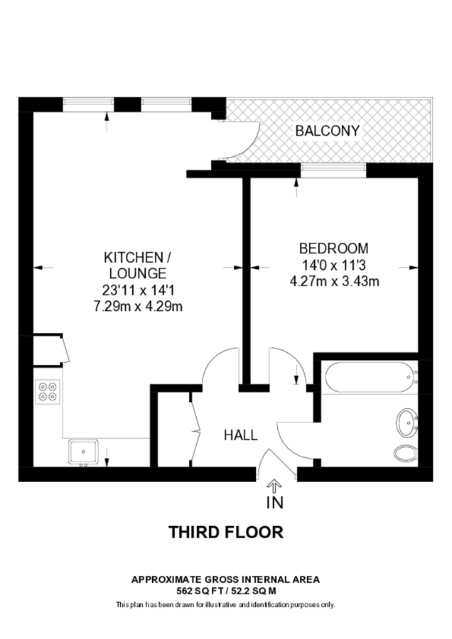 Квартира в Лондоне, Великобритания, 52 м² - фото 9
