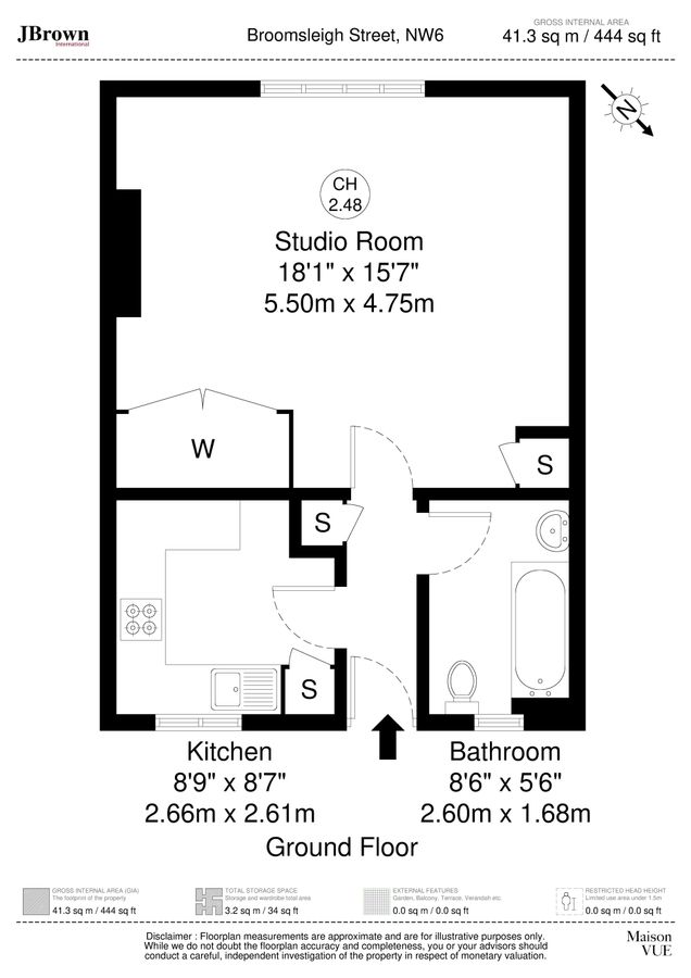 Квартира в Лондоне, Великобритания, 41 м² - фото 9