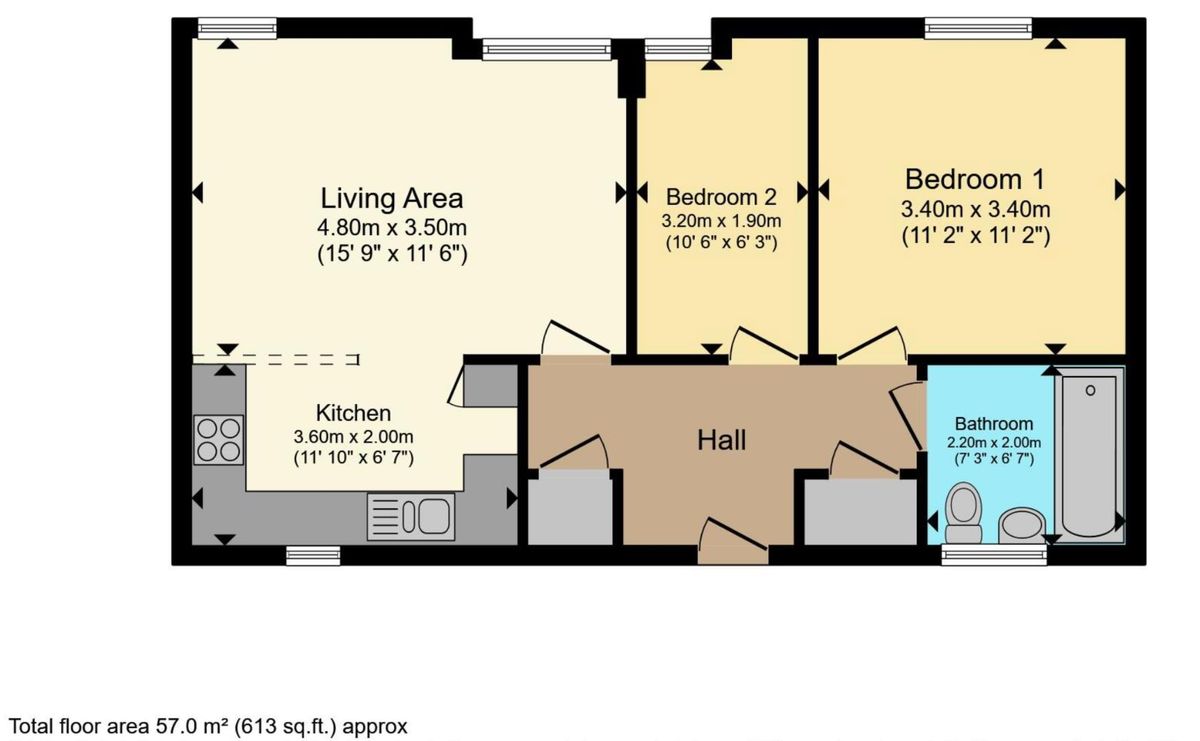 Квартира в Лондоне, Великобритания, 57 м² - фото 9