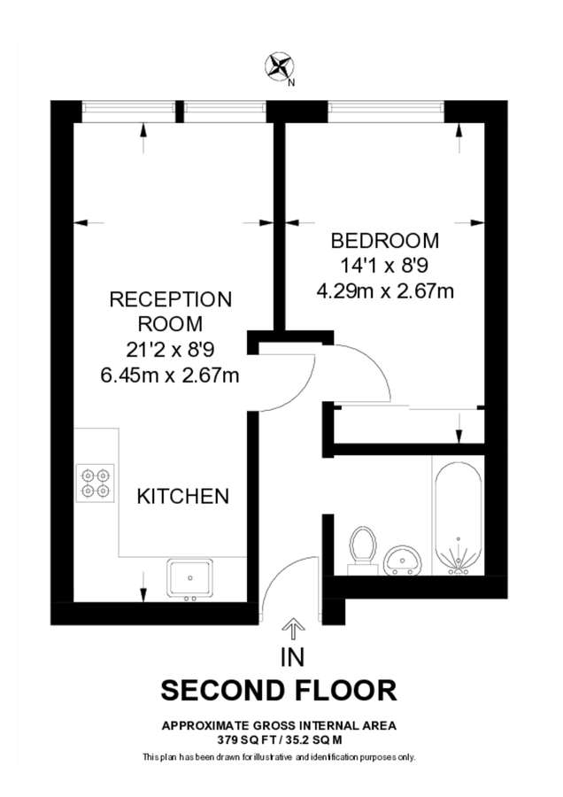 Квартира в Лондоне, Великобритания, 35 м² - фото 9
