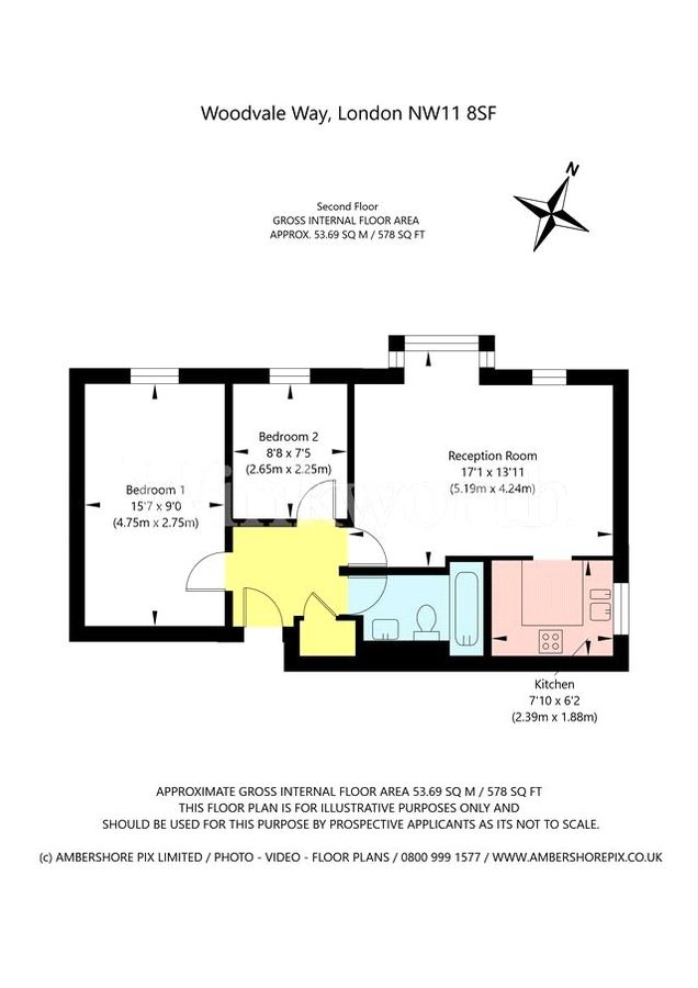 Квартира в Лондоне, Великобритания, 54 м² - фото 9