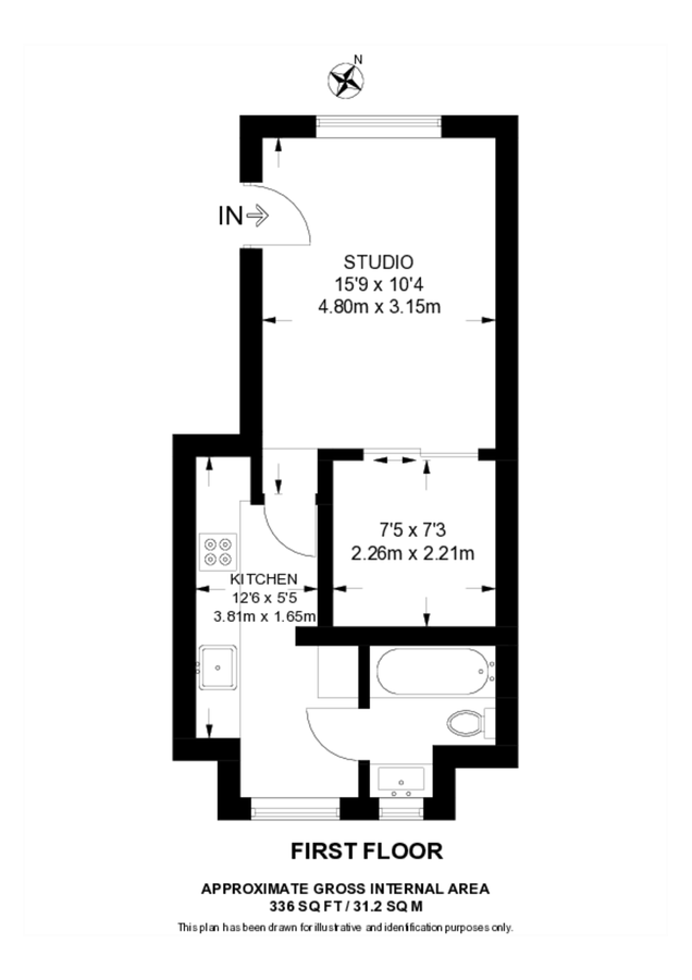 Квартира в Лондоне, Великобритания, 31 м² - фото 9