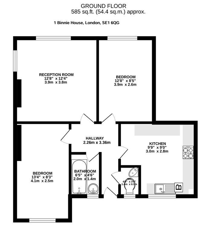 Квартира в Лондоне, Великобритания, 54 м² - фото 10