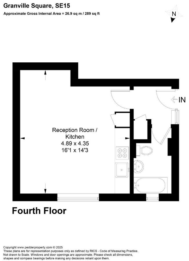 Квартира в Лондоне, Великобритания, 27 м² - фото 10