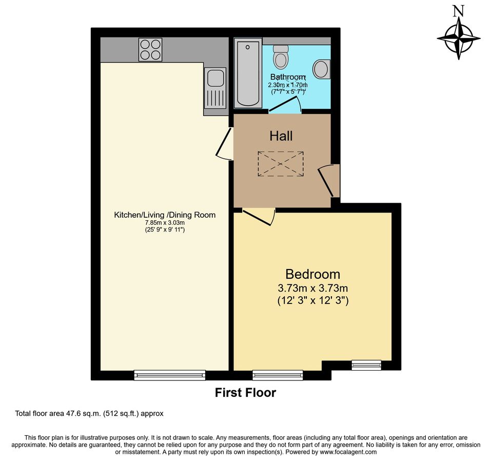 Квартира в Лондоне, Великобритания, 48 м² - фото 10