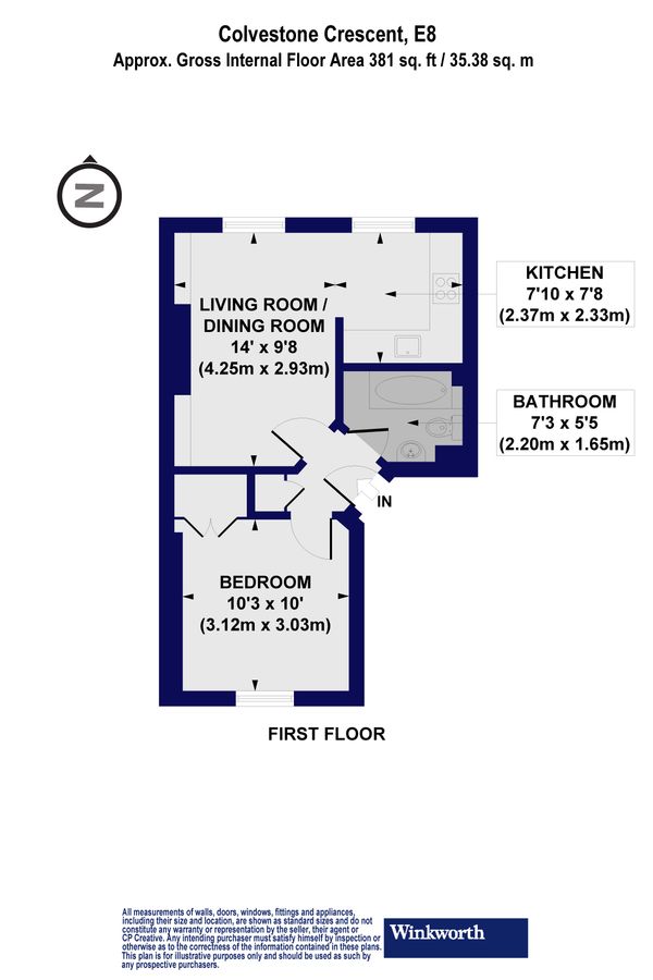 Квартира в Лондоне, Великобритания, 36 м² - фото 10