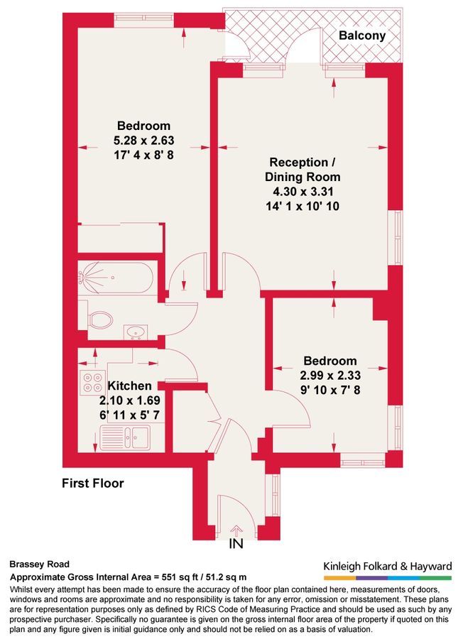 Квартира в Лондоне, Великобритания, 51 м² - фото 10