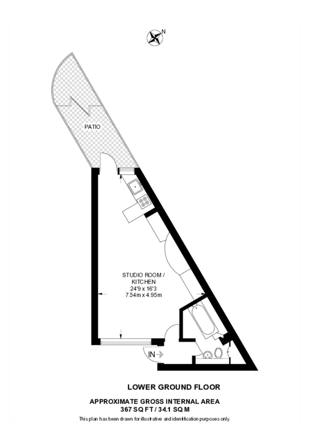 Квартира в Лондоне, Великобритания, 34 м² - фото 10