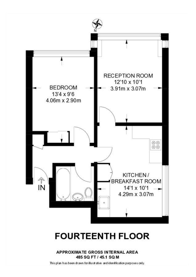 Квартира в Лондоне, Великобритания, 45 м² - фото 10