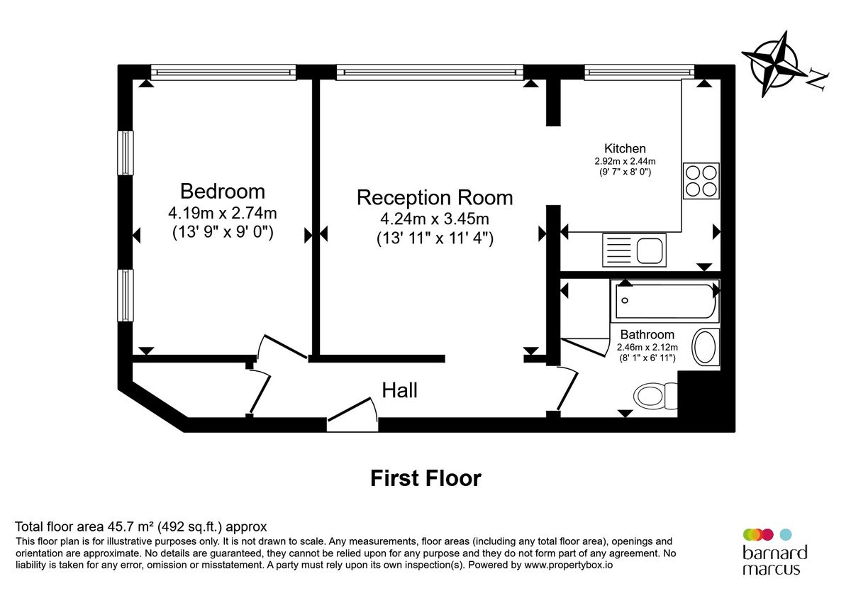 Квартира в Лондоне, Великобритания, 46 м² - фото 10