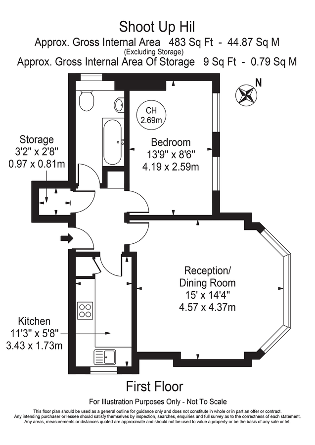 Квартира в Лондоне, Великобритания, 45 м² - фото 10