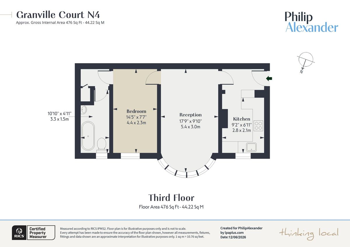 Квартира в Лондоне, Великобритания, 44 м² - фото 10
