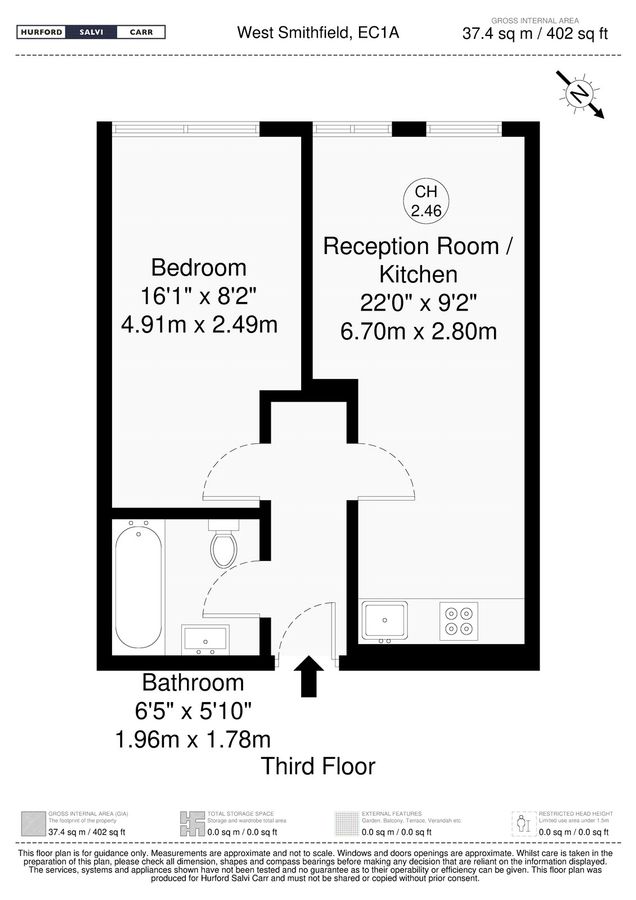 Квартира в Лондоне, Великобритания, 37 м² - фото 11