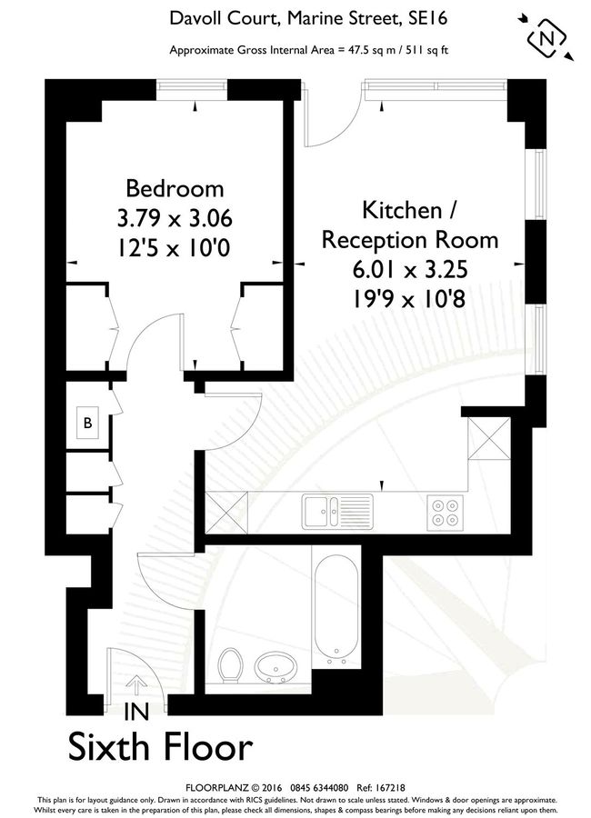 Квартира в Лондоне, Великобритания, 48 м² - фото 10