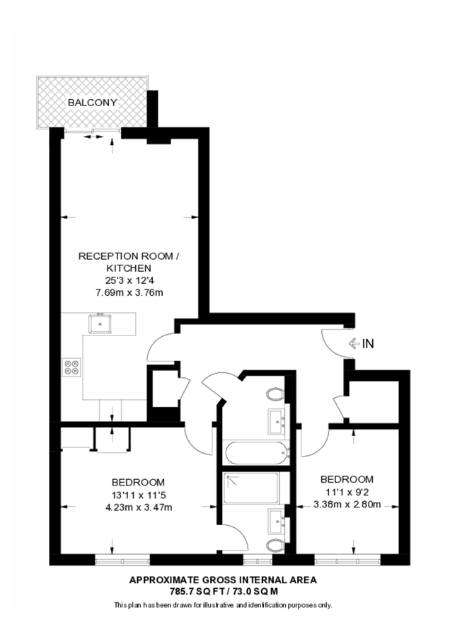 Квартира в Лондоне, Великобритания, 73 м² - фото 11