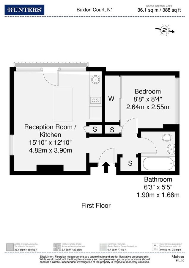 Квартира в Лондоне, Великобритания, 36 м² - фото 11