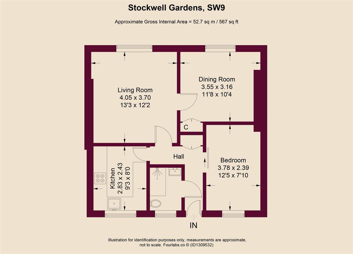 Квартира в Лондоне, Великобритания, 53 м² - фото 11