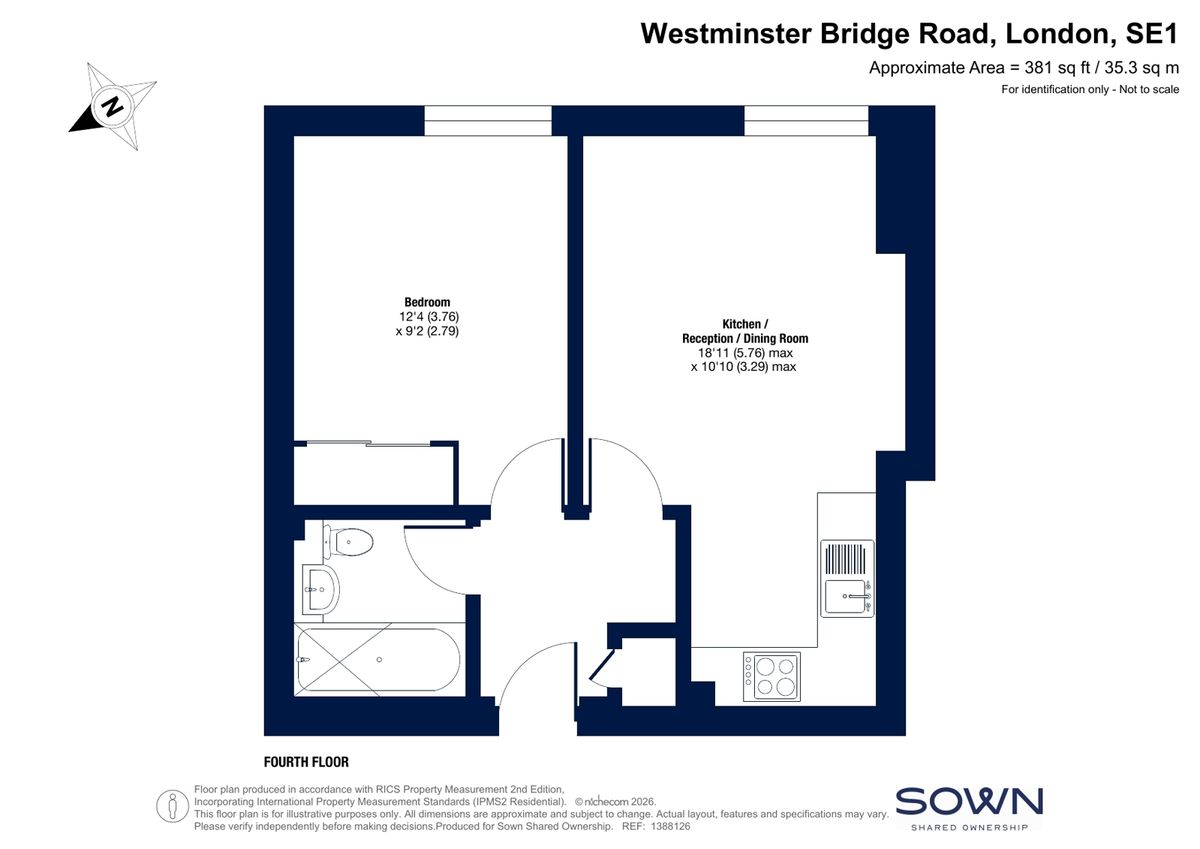 Квартира в Лондоне, Великобритания, 35 м² - фото 11