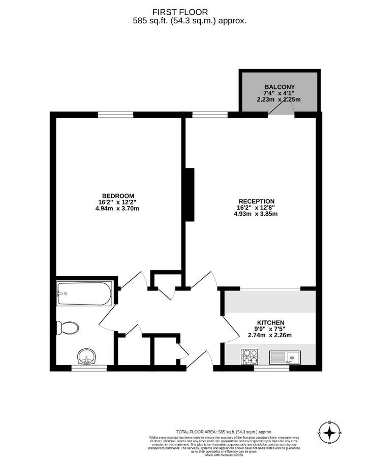 Квартира в Лондоне, Великобритания, 64 м² - фото 11