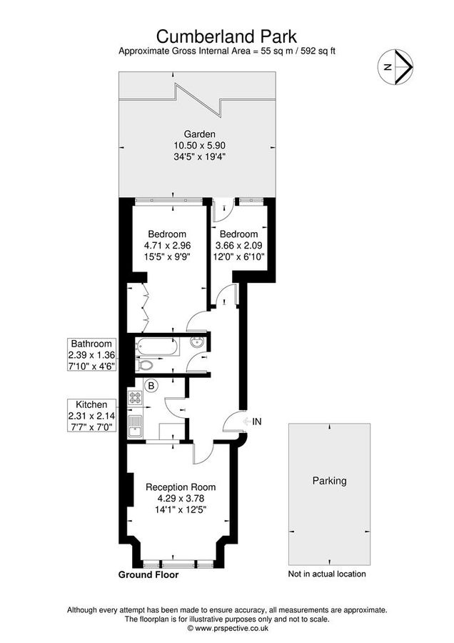 Квартира в Лондоне, Великобритания, 55 м² - фото 12