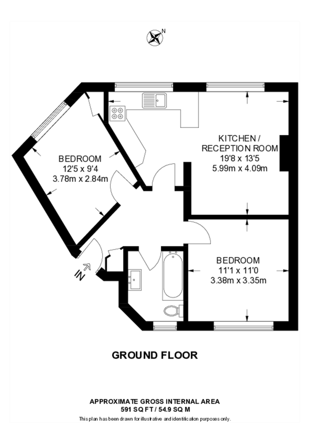 Квартира в Лондоне, Великобритания, 55 м² - фото 12