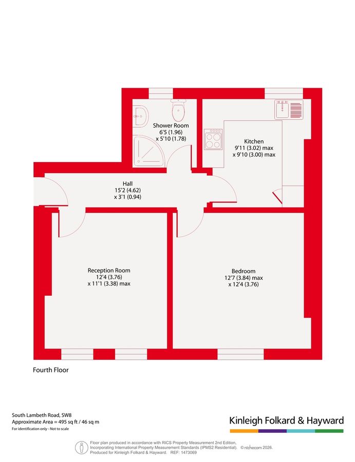 Квартира в Лондоне, Великобритания, 46 м² - фото 12