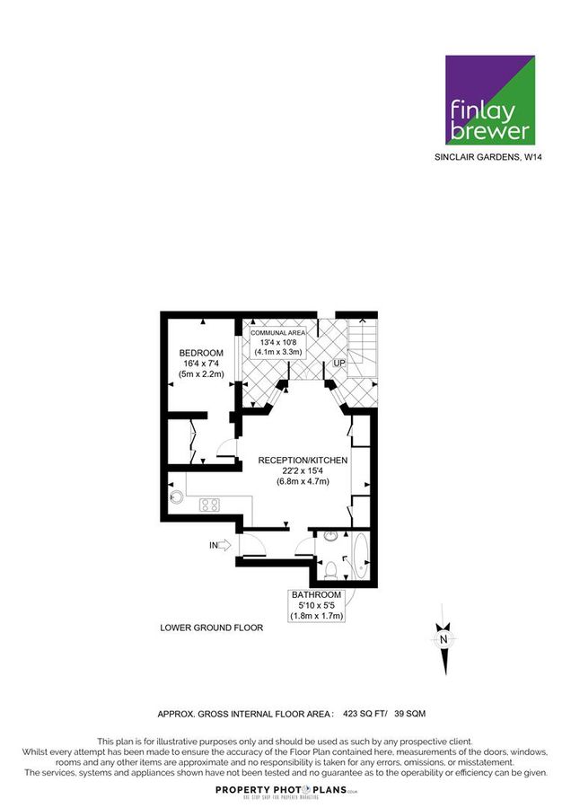 Квартира в Лондоне, Великобритания, 39 м² - фото 13