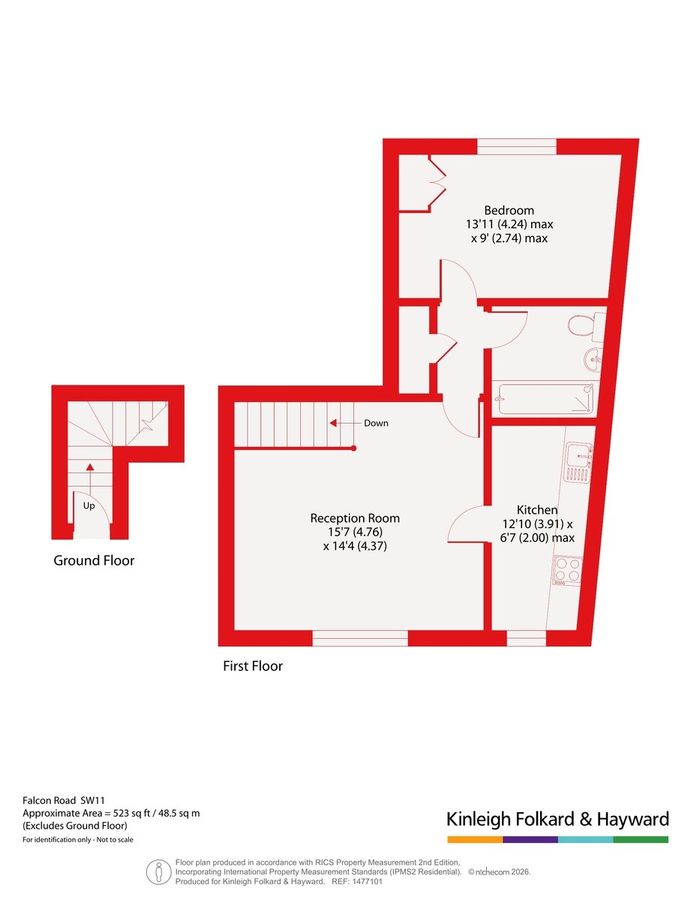 Квартира в Лондоне, Великобритания, 49 м² - фото 13