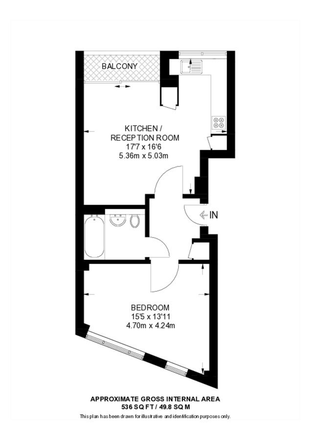 Квартира в Лондоне, Великобритания, 50 м² - фото 13