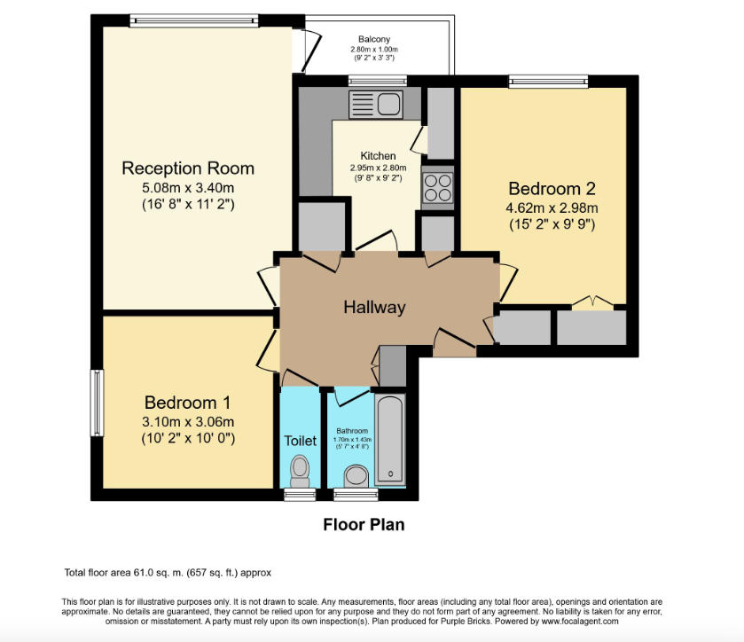 Квартира в Лондоне, Великобритания, 61 м² - фото 13