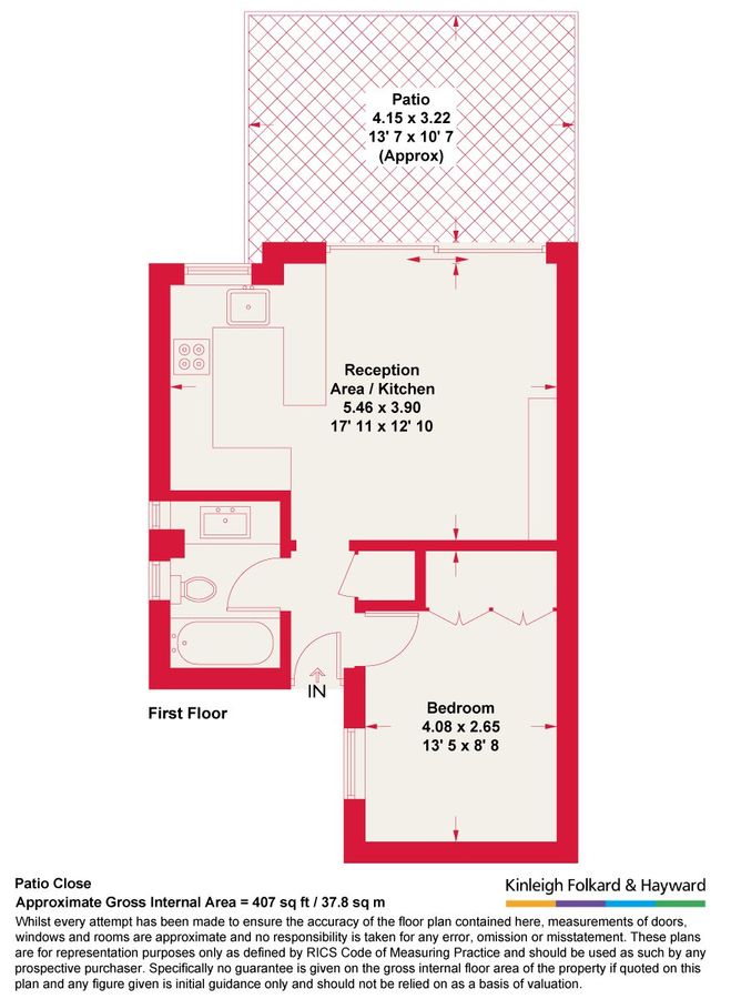Квартира в Лондоне, Великобритания, 38 м² - фото 13