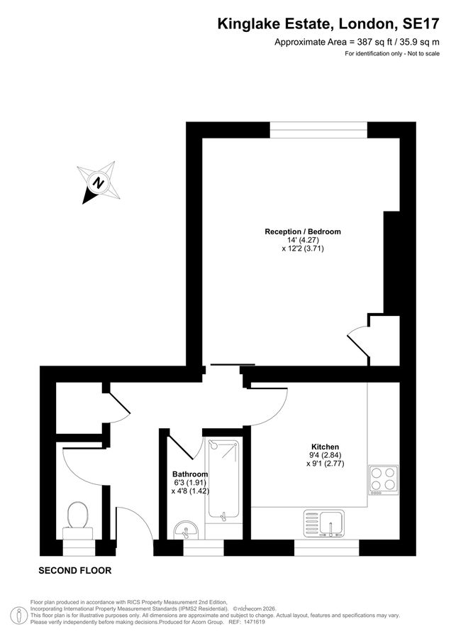 Квартира в Лондоне, Великобритания, 36 м² - фото 13