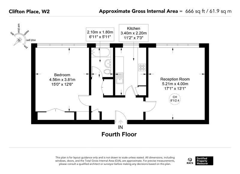 Квартира в Лондоне, Великобритания, 62 м² - фото 13